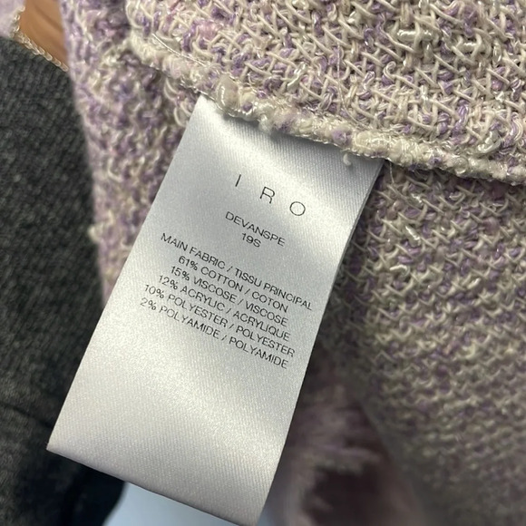 IRO devan tweed purple top - Picture 5 of 6
